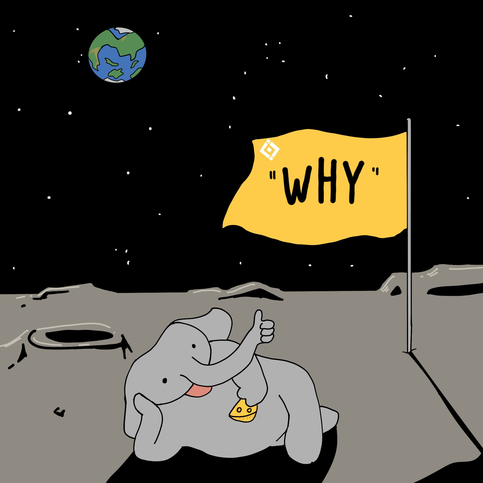 WhyAnElephant on the moon